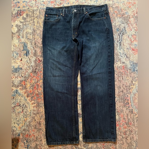Levi's Other - Levi's Relaxed Straight Dark Blue Jeans.